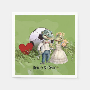 Fußball Hochzeit Thema Serviette