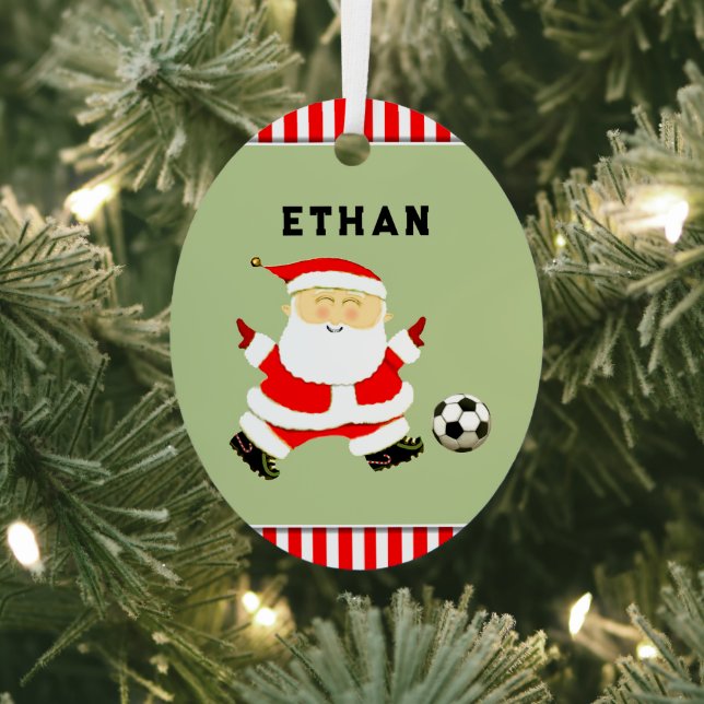 Fußball-Holiday-Geschenk Ornament Aus Metall (InSitu)