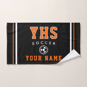 Fußball Ikone, Benutzerdefinierter Name & Schule, Handtuch