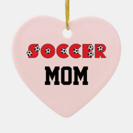 Fußball im Rot Keramikornament