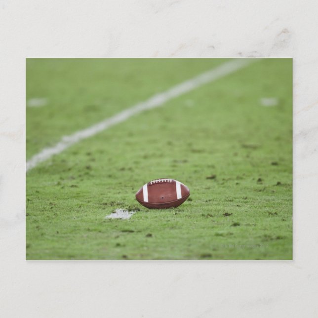 Fußball in der Nähe der Messlatte. Postkarte (Vorderseite)