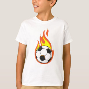 Fußball in Flammen T-Shirt