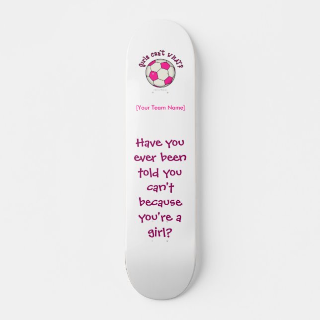 Fußball in Rosa Skateboard (Vorne)