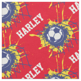 Fußball individuelle Name Muster Stoff