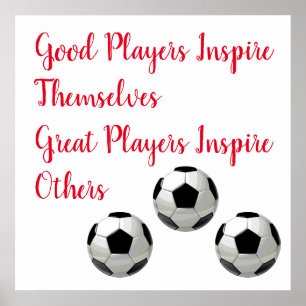 Fußball Inspiration Inspirier Player Poster
