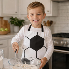 Fußball-Inspiriertes Muster Geometrischer Druck Schürze