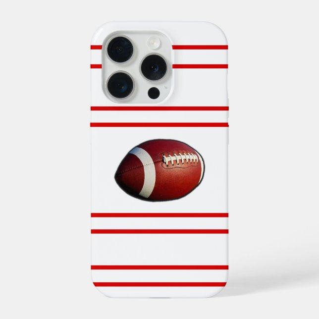 Fußball iPhone 15 Pro Hülle (Rückseite)