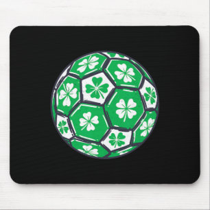 Fußball Irland Shamrock Irischer St Patricks Tag Mousepad