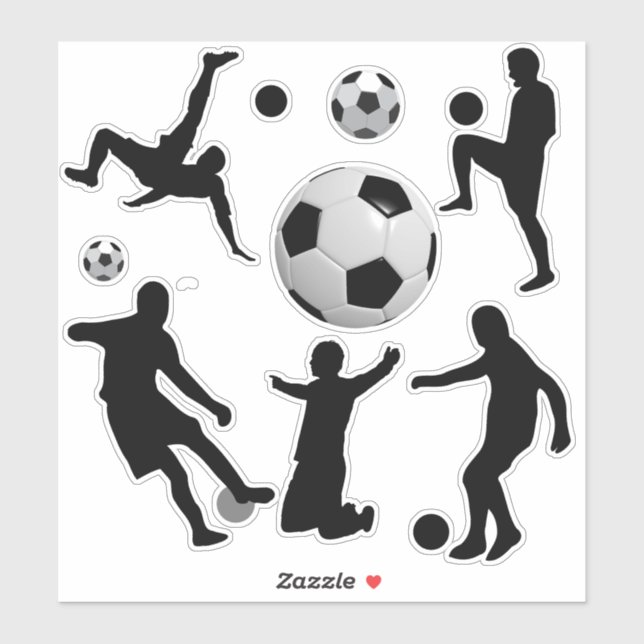 Fußball ist alles aufkleber (Blatt)