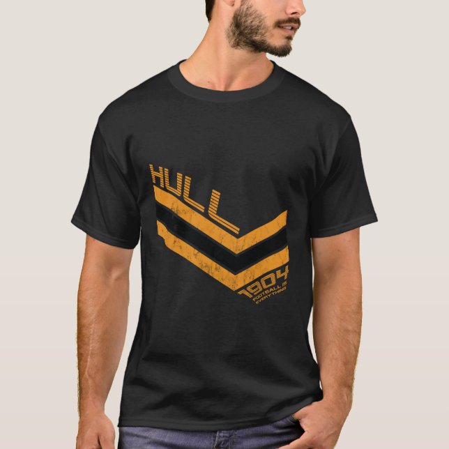 Fußball ist alles, was die Stadt Hull 80er Retro T-Shirt (Vorderseite)