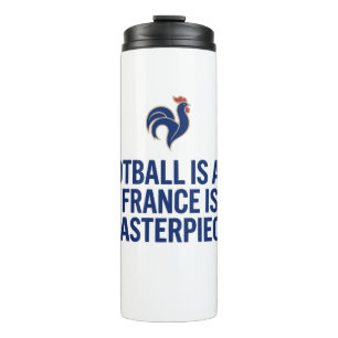 Fußball ist Kunst, und Frankreich ist das Meisterw Thermosbecher