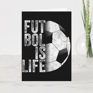 Fußball Ist Leben Fußballmannschaft Ball Fan Liebh Karte