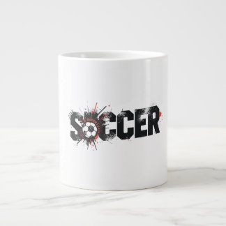Fußball ist Leben – Moderne Fußball-Typografie-Des Jumbo-Tasse