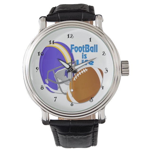 Fußball ist Life Watch Armbanduhr (Vorderseite)