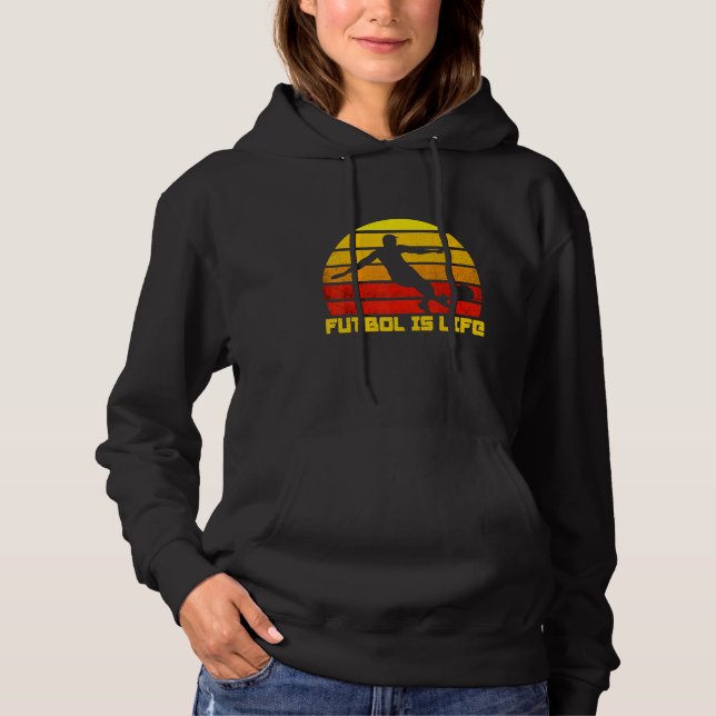 Fußball ist mein Lebenssportfußball-Spieler Futbol Hoodie (Vorderseite)
