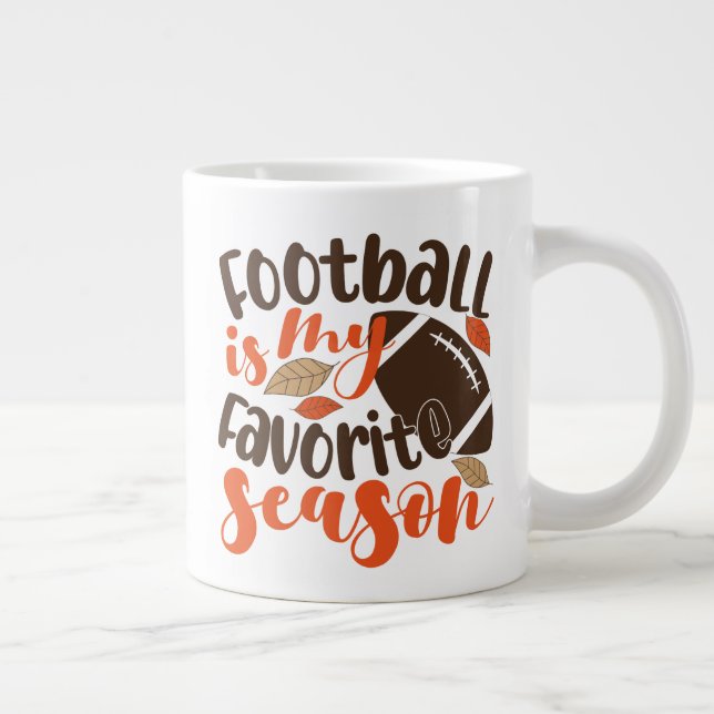 Fußball ist mein Lieblingslied Jumbo-Tasse (Rechts)