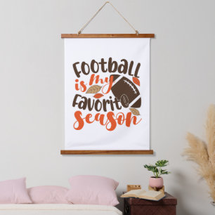 Fußball ist mein Lieblingslied Wandteppich Mit Holzrahmen