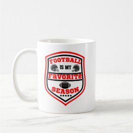 Fußball ist mein Lieblingsspiel in der Saison Rot  Kaffeetasse