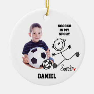 Fußball ist mein Sport Foto Ornament
