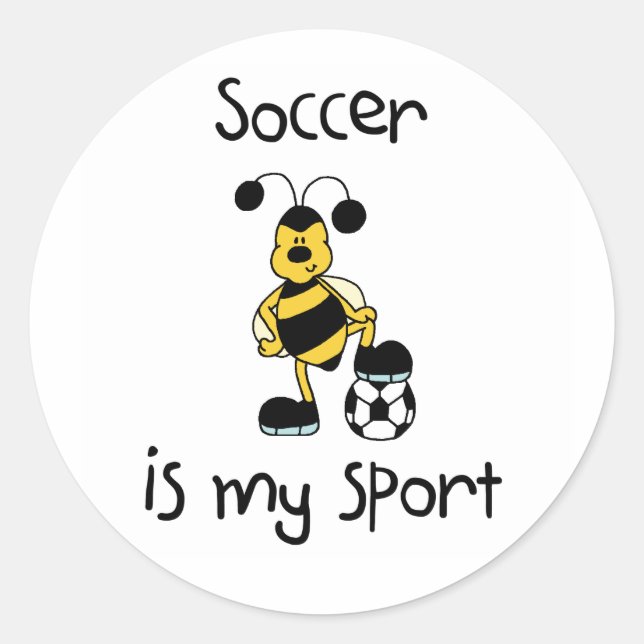 Fußball ist mein Sport Runder Aufkleber (Vorderseite)