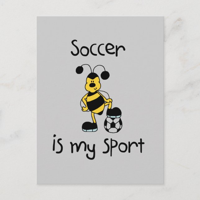Fußball ist mein Sport-T - Shirt und meine Geschen Postkarte (Vorderseite)