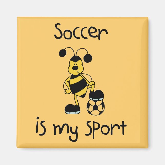 Fußball ist mein T - Shirt und meine Geschenke Magnet (Vorne)