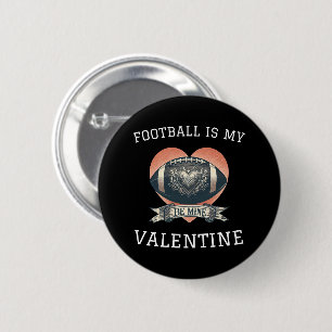 Fußball ist mein Valentine Button