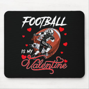 Fußball ist mein Valentiner Fußballball Herz Valen Mousepad