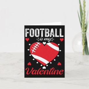 Fußball ist mein Valentinherz Karte