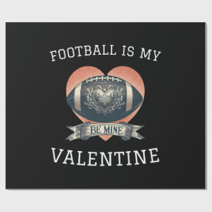 Fußball ist mein Valentinstag Geschenkpapier