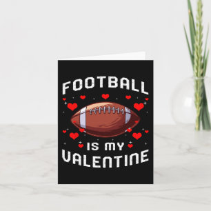 Fußball ist mein Valentinstag Spaß Sport Fan Spiel Karte