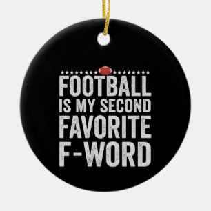 Fußball ist mein zweites Lieblingsgeschenk für Wor Keramik Ornament