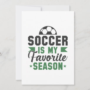 Fußball ist meine Lieblingssaison Dankeskarte