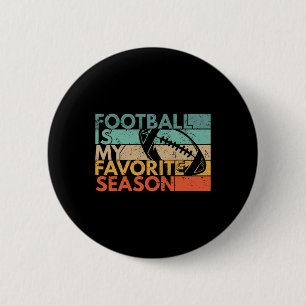 Fußball ist meine Lieblingssaison Vintager Retro-F Button