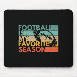 Fußball ist meine Lieblingssaison Vintager Retro-F Mousepad