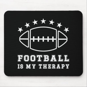 Fußball ist meine Therapie American Football Mousepad