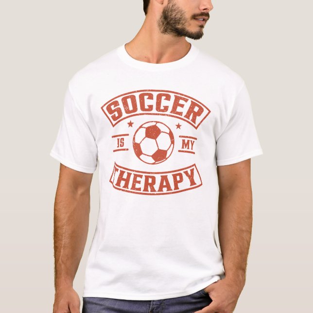 Fußball ist meine Therapie T-Shirt (Vorderseite)