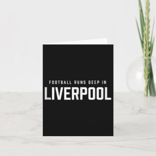 Fußball ist tief im Liverpool am oberen Ende Karte