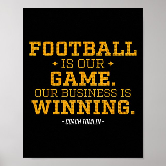 Fußball ist unser Spiel, das unser Geschäft gewinn Poster (Vorne)