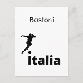 Fußball Italien, anpassbar Feiertagspostkarte