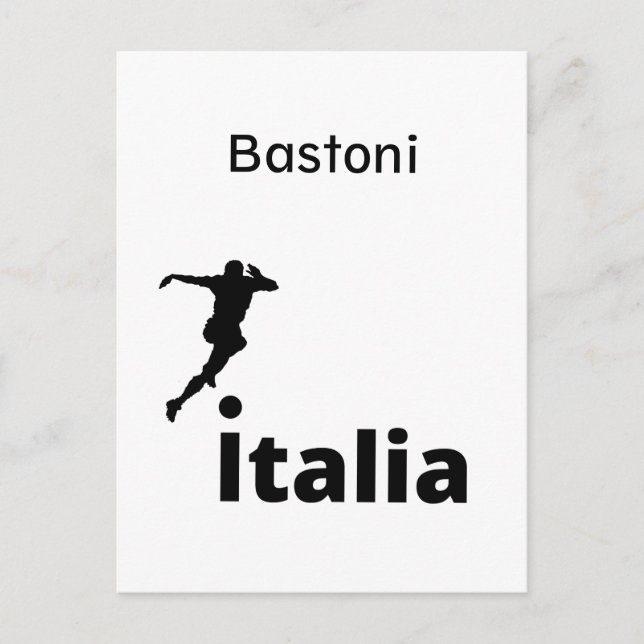 Fußball Italien, anpassbar Feiertagspostkarte (Vorderseite)