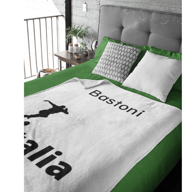 Fußball Italien, anpassbar Fleecedecke (Von Creator hochgeladen)