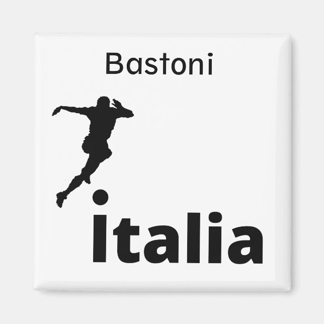 Fußball Italien, anpassbar Magnet (Vorne)