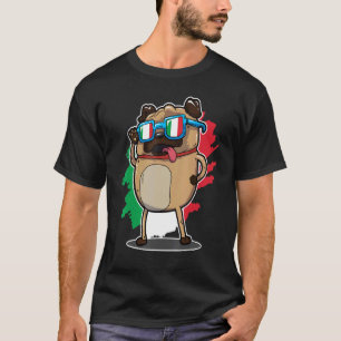 Fußball Italien Flagge Mops 2020 Europameister T-Shirt