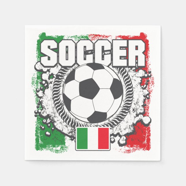 Fußball Italien Serviette (Vorderseite)