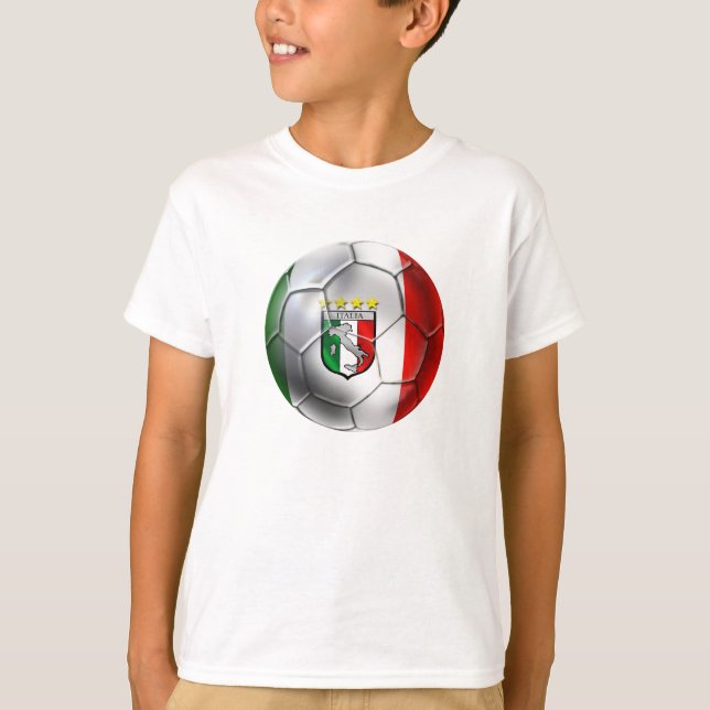 Fußball Italiens Forza Azzurri Calcio T-Shirt (Vorderseite)