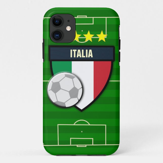 Fußball Italiens Italien Case-Mate iPhone Hülle (Rückseite)