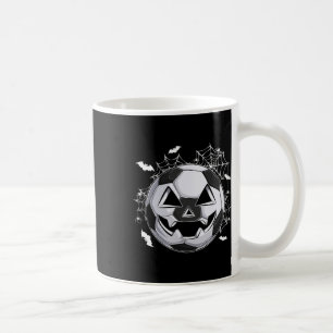 Fußball Jack O Lantern Kürbis Gesicht Halloween Ko Kaffeetasse