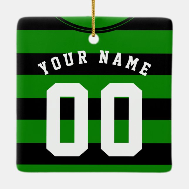 Fußball-Jersey-Vorlagendekoration, Schwarz Keramikornament (Rückseite)