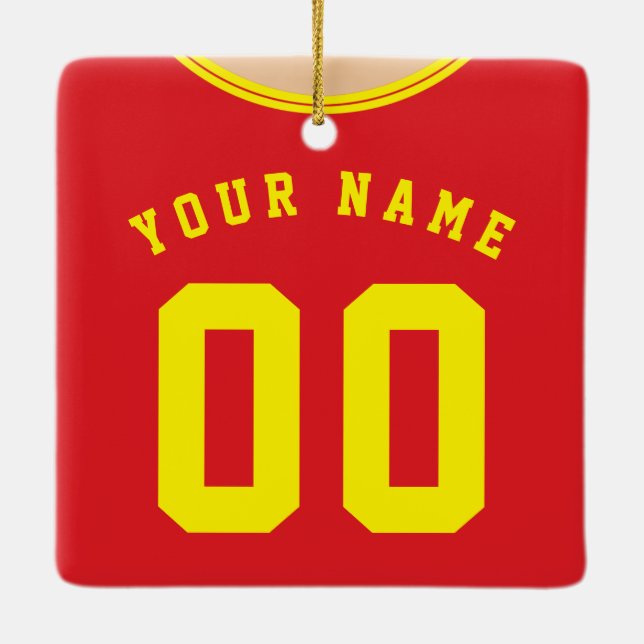 Fußball Jersey Vorlagendekoration, Streifen Keramikornament (Rückseite)